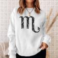 Zodiac Sign Scorpio Vintage Black Sweatshirt Gifts for Her