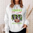 Zombies Eat Brains So You're Safe Zombie Sweatshirt Gifts for Her