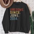 10 Year Old Awesome Since June 2014 10Th Birthday Boy Sweatshirt Gifts for Old Women