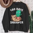 100 Tage Schärfer Kaktus 100 Tage Schärfer 100 Schultag Sweatshirt Geschenke für alte Frauen