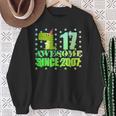 17 Year Old Boy DinosaurRex Awesome Since 2007 Birthday Sweatshirt Gifts for Old Women