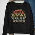17 Year Old Vintage 2007 Limited Edition 17Th Birthday Sweatshirt Gifts for Old Women
