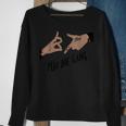 187 Für Die Gang Handzeichen Hand Gesture Blue Sweatshirt Geschenke für alte Frauen