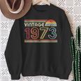 1973 VintageBirthday Retro Style Sweatshirt Gifts for Old Women