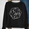 20 Sided Die D20 Dice Or Rpg Gamer Comic Sweatshirt Gifts for Old Women