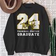 2024 Criminal Justice Graduate Back To School Graduation Sweatshirt Gifts for Old Women