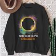 2024 Solar Eclipse Syracuse Ny Usa Totality April 8 2024 Sweatshirt Gifts for Old Women