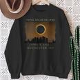 2024 Total Solar Eclipse In Rochester New York Vintage Sweatshirt Gifts for Old Women