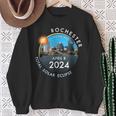 2024 Total Solar Eclipse Totality Rochester New York 26 Sweatshirt Gifts for Old Women
