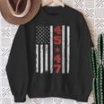 45 47 Trump Vintage Usa Flag 2024 President Election Politic Sweatshirt Gifts for Old Women