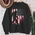 4Th Of July Bigfoot Sasquatch American Flag Patriotic Sweatshirt Gifts for Old Women