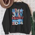 4Th Of July Family Celebration 2024 Family Matching Group Sweatshirt Gifts for Old Women
