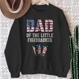 4Th July New Dad Of The Little Firecracker Birthday Squad Sweatshirt Gifts for Old Women