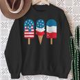 4Th Of July Popsicle Red White Blue American Flag Patriotic Sweatshirt Gifts for Old Women