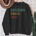 7 Years Old Legend Since 2017 7Th Birthday Sweatshirt Gifts for Old Women
