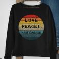 70S Tv ShowLove Peace & Hair Grease Retro Sweatshirt Gifts for Old Women