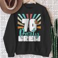 70Th Party Crew Birthday Squad 70 Year Old Birthday Sweatshirt Gifts for Old Women