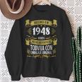 75 Años Cumpleaños Regalo Hombre Hecho En 1948 Hecho En 1948 Camisa de entrenamiento Regalos para ancianas