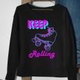 80S Keep Rolling Hobbies Roller Skate Sweatshirt Gifts for Old Women