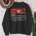 Aircraft Mechanic Definition Airplane Technician Women Sweatshirt Gifts for Old Women