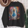 Alice In Wonderland Trippy Rainbow Sweatshirt Gifts for Old Women