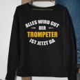 Alles Wird Gut Trumpeter Herren-Sweatshirt in Schwarz, Musikliebhaber Design Geschenke für alte Frauen