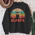 Alpapa Alpaka Lama Fan Liebhaber Dad Frischgebackenerater Sweatshirt Geschenke für alte Frauen