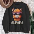 Alpapa Alpaka Lamaatertagsgeschenk Papa Spruchatertag Sweatshirt Geschenke für alte Frauen