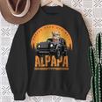 Alpapa Alpakaatertag Bester Papa Del Welt Alpakaatertag Sweatshirt Geschenke für alte Frauen