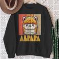 Alpapaatertag Papa Alpaka Retrointageatertag Lustiger Kapuzenjacke Sweatshirt Geschenke für alte Frauen