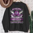 Als Gott Michor 13 Jahren Schuf Grinste Er 13Th Birthday Sweatshirt Geschenke für alte Frauen