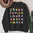 Amante Del Alfabeto Animal Aprendizaje Abc Regalo Regalo Camisa de entrenamiento Regalos para ancianas