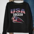 America Soccer Fans Jersey United States Football Lovers Sweatshirt Gifts for Old Women