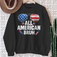 All American Bruh Fourth Of July Boys American N Sweatshirt Gifts for Old Women