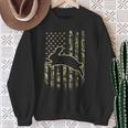 American Flag Camo Camouflage Bunny Rabbit Easter Patriotic Sweatshirt Gifts for Old Women