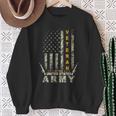 American Flag Camo Proud Us Army Veteran Sweatshirt Gifts for Old Women