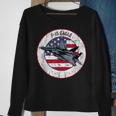 American Flag F-15 Eagle Us Military Fighter Jet 4Th July Sweatshirt Gifts for Old Women