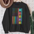 American Flag Happy Easter Egg Hunting Patriotic Easter Day Sweatshirt Gifts for Old Women