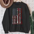 American Flag Mechanic Patriotic Mechanic Usa Flag Sweatshirt Gifts for Old Women