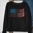 American Flag Patriotic 4Th Of July Hockey Sweatshirt Gifts for Old Women