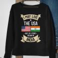 American Flag Uad Indian India Roots Sweatshirt Gifts for Old Women