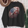 American Football Us Flag Sweatshirt Gifts for Old Women