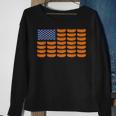 American Hot Dog Usa Flag Independence Day Idea Sweatshirt Gifts for Old Women