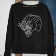American Traditional Panther Head Outline Tattoo Sweatshirt Gifts for Old Women