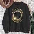 Amherst Ohio Solar Eclipse Totality April 8 2024 Souvenir Sweatshirt Gifts for Old Women