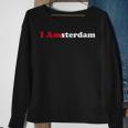 Amsterdam Holland Dutch Tourist Memento Souvenir I Love Sweatshirt Gifts for Old Women