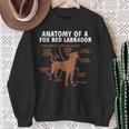 Anatomy Of A Fox Red Labrador Retriever Foxred Lab Sweatshirt Gifts for Old Women