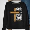 Angels Bible Verse Psalm 9111 Church Religion Sweatshirt Gifts for Old Women