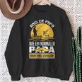 Angler Papa Wie Ein Normaler Papa Nuriel Cooler Fischer Sweatshirt Geschenke für alte Frauen