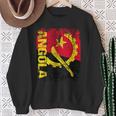 Angola Flag Vintage Distressed Angola Sweatshirt Gifts for Old Women